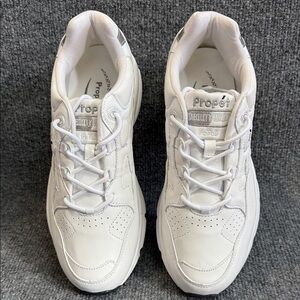 Propet Men's Classic White Leather Stability Walker Athletic Sneakers 10.5 NWOT